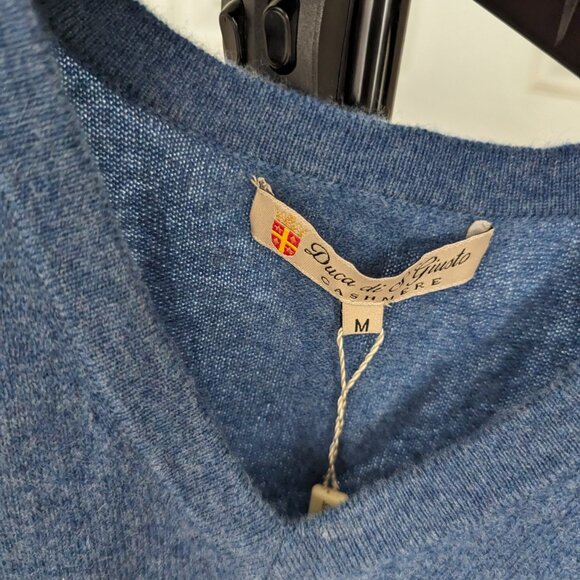 Blue cashmere vest size M - Picture 5 of 8